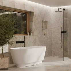 Ilcom Mosaïque en céramique sur filet pour salle de bain ou cuisine 30cm x 30 cm - Trentino