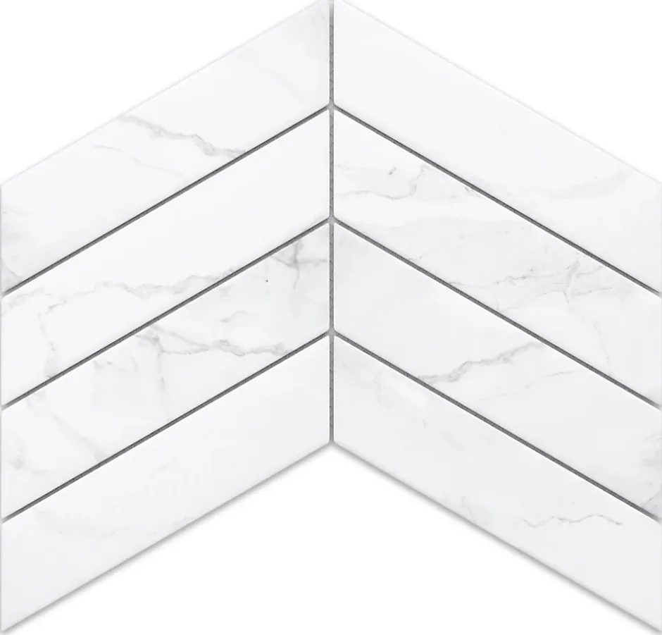 Mosaïque en céramique sur filet pour salle de bain ou cuisine 31.6cm x 21.5cm - Marble spruce-Ilcom Outlet