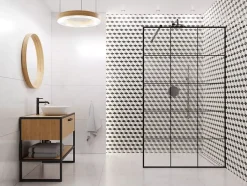 Ilcom Mosaïque en céramique sur filet pour salle de bain ou cuisine 25.5cm x 29.5cm - Kubrick