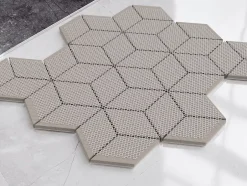 Ilcom Mosaïque en céramique sur filet pour salle de bain ou cuisine 25.5cm x 29.5cm - Kubrick