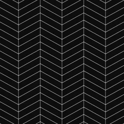 Mosaïque en céramique sur filet pour salle de bain ou cuisine 31.6cm x 21.5cm - Giant Black Chevron-Ilcom Best