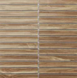 Mosaïque en céramique sur filet pour salle de bain ou cuisine 29.6cm x 30.0cm - Dark wood piano-Ilcom Online