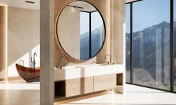 Mosaïque en céramique sur filet pour salle de bain ou cuisine 29.6cm x 30.0cm - Dark wood piano-Ilcom Online