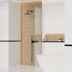 Mosaïque en céramique sur filet pour salle de bain ou cuisine 29.6cm x 30.0cm - Dark wood piano-Ilcom Online