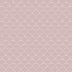 Ilcom Mosaïque en céramique sur filet pour salle de bain ou cuisine 29cm x 28.5cm - Pink sunset