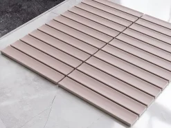 Mosaïque en céramique sur filet pour salle de bain ou cuisine 29.5cm x 29cm - Matt pink piano-Ilcom Discount