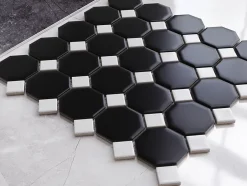 Mosaïque en céramique sur filet pour salle de bain ou cuisine 29.3cm x 29.3cm - Tetris castle-Ilcom Hot