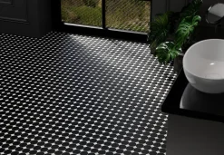 Mosaïque en céramique sur filet pour salle de bain ou cuisine 29.3cm x 29.3cm - Tetris castle-Ilcom Hot