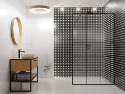 Mosaïque en céramique sur filet pour salle de bain ou cuisine 29.3cm x 29.3cm - Tetris castle-Ilcom Hot