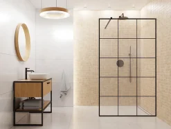 Ilcom Mosaïque en céramique sur filet pour salle de bain ou cuisine 30.2 cm x 30.2 cm - Grain