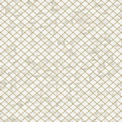 Mosaïque en céramique sur maille pour salle de bain ou cuisine 28.2 cm x 30 cm - Marble Arabesque-Ilcom