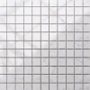 Ilcom Mosaïque en gres sur maille pour salle de bain ou cuisine 30 cm x 30 cm - Carrara