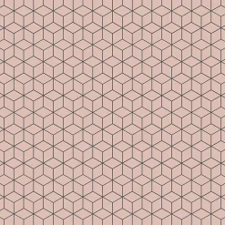 Mosaïque en gres sur maille pour salle de bain ou cuisine 26.5 cm x 30.5 cm - Pink diamond romb-Ilcom Best