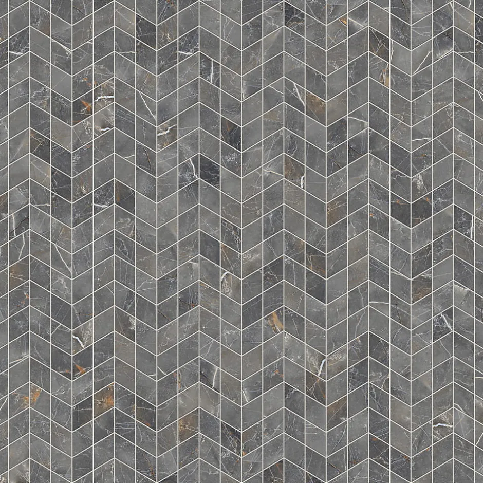 Mosaïque en gres sur maille pour salle de bain ou cuisine 17.2 cm x 29.8 cm - Mini diamond romb-Ilcom New