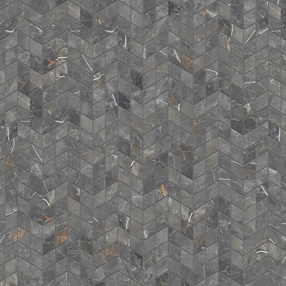 Mosaïque en gres sur maille pour salle de bain ou cuisine 17.2 cm x 29.8 cm - Mini diamond romb-Ilcom New