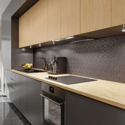 Mosaïque en gres sur maille pour salle de bain ou cuisine 26.5 cm x 30.5 cm - Dark side-Ilcom Discount