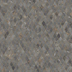 Ilcom Mosaïque en gres sur maille pour salle de bain ou cuisine 29.2 cm x 25 cm - Romb shinestone