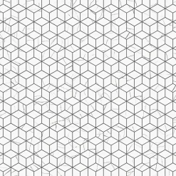 Ilcom Mosaïque en gres sur maille pour salle de bain ou cuisine 26.5 cm x 30.5 cm - Carrara marble