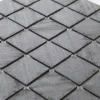 Mosaïque en pierre naturelle 30 x 30 xm - carreau 5 x 5 cm graphite noir-U-tile Outlet