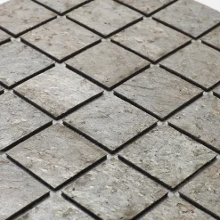 U-tile Mosaïque en pierre naturelle 30 x 30 cm - carreau 2,5 x 2,5 cm cuivre