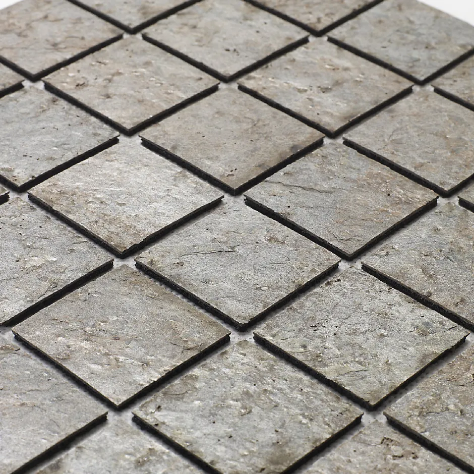 U-tile Mosaïque en pierre naturelle 30 x 30 cm - carreau 2,5 x 2,5 cm cuivre