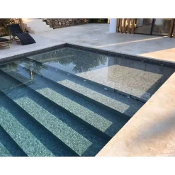 Aelle Carrelage Mosaïque en pâte de verre aspect marbre gris mate 2,5x2,5 cm ZEN SARSEN