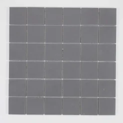 U-tile Mosaïque en solid surface 100 x 50 cm - carreau 5 x 5 cm blanc pur lisse