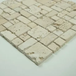 Albedo Pierre Mosaïque en Travertin Antico Romano