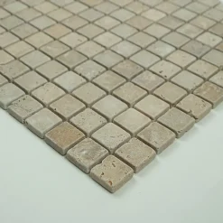 Albedo Pierre Mosaïque en travertin Noçe Vieilli - 2,3X2,3X1 CM