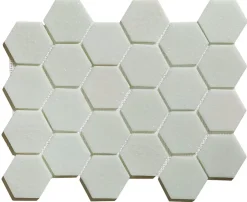 Mosaïque en verre pressé sur filet pour salle de bain et cuisine 43.5cm x 32cm - White Garden-Ilcom Hot