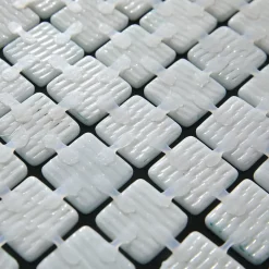 Mosaïque en verre pressé sur maille pour piscine 32.5cm x 51.5cm - Bahamas Pool (0,167m²)-Ilcom Outlet