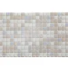 Mosaïque en verre pressé sur maille pour piscine 32.5cm x 51.5cm - Alves Blend White (0,167m²)-Ilcom Online