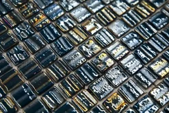 Mosaïque en verre pressé sur maille pour piscine 32.5cm x 51.5cm - Veneto Ocean Blue (0,167m²)-Ilcom New