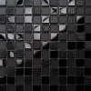 Mosaïque en verre sur filet pour salle de bain ou cuisine 30 cm x 30 cm - Carbon-Ilcom New