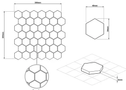 Ilcom Mosaïque en verre sur filet pour salle de bain ou cuisine 30.0cm x 30.3cm - Grey lava