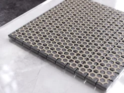 Mosaïque en verre sur filet pour salle de bain ou cuisine 30 cm x 30 cm - Aventador-Ilcom Outlet