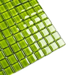 Ilcom Mosaïque en verre sur filet pour salle de bain ou cuisine 30 cm x 30 cm - Mojito