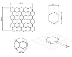 Ilcom Mosaïque en verre sur filet pour salle de bain et cuisine 24.7cm x 25.5cm - Crochet