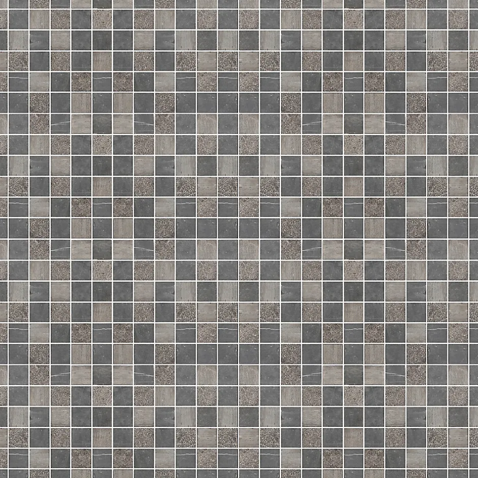 GoodHome Mosaïque gris clair 30x30cm Blue stone carré