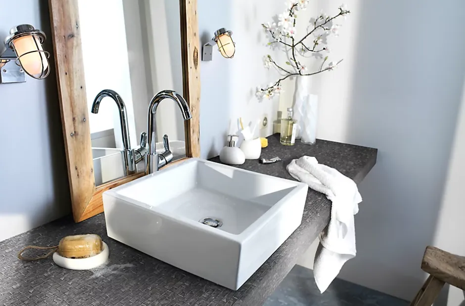 GoodHome Mosaïque gris clair 30x30cm Blue stone