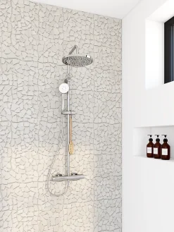 GoodHome Mosaïque gris clair 31,5x31,5cm Bohai