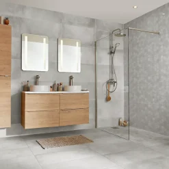 GoodHome Mosaïque gris clair 30x30cm Kontainer