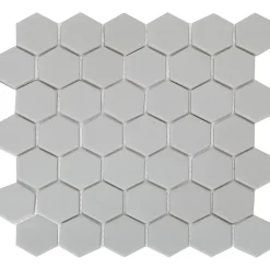 GoodHome Mosaïque gris clair 30x30cm Plain
