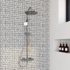Mosaïque gris et blanc 25,3x29,3cm Ultimate marble-GoodHome Outlet