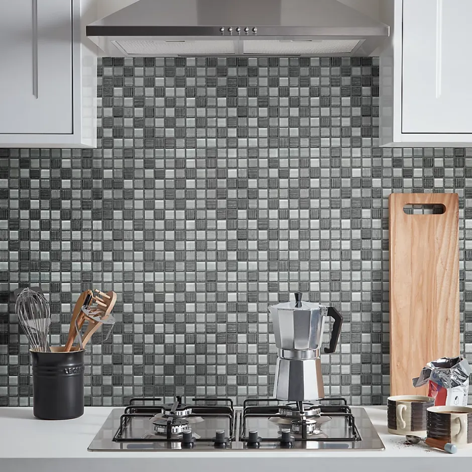 Mosaïque gris 30x30cm Faros-GoodHome Outlet