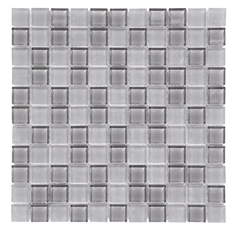 GoodHome Mosaïque gris 30x30cm Glina