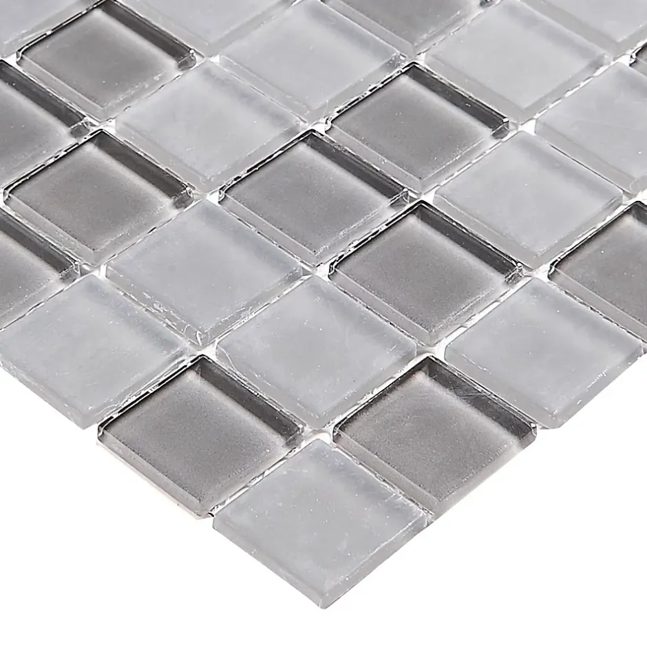 GoodHome Mosaïque gris 30x30cm Glina