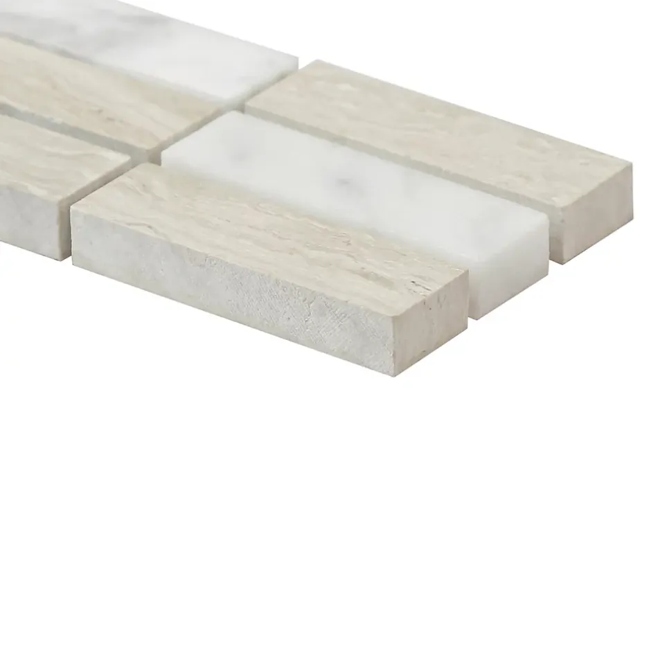 GoodHome Mosaïque Kashta beige 7,5 x 30 cm