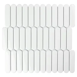 Mosaïque Kornati blanc 30 x 30 cm-GoodHome Clearance