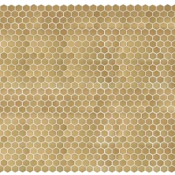 GoodHome Mosaïque laiton doré 30x30cm Albena